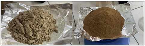 Biocoagulants powder made from Moringa and Tamarind seeds.
